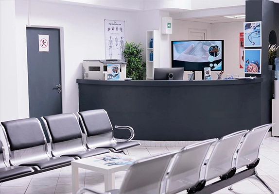 Clinical Reception With Waiting Room Facility